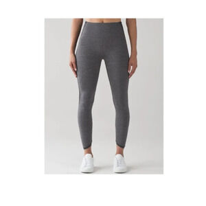 Lululemon Featherlight  Tight Heathered Black